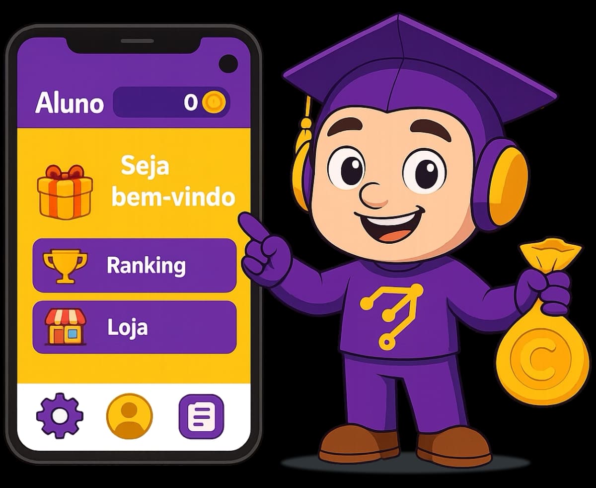 App EduCoins no celular